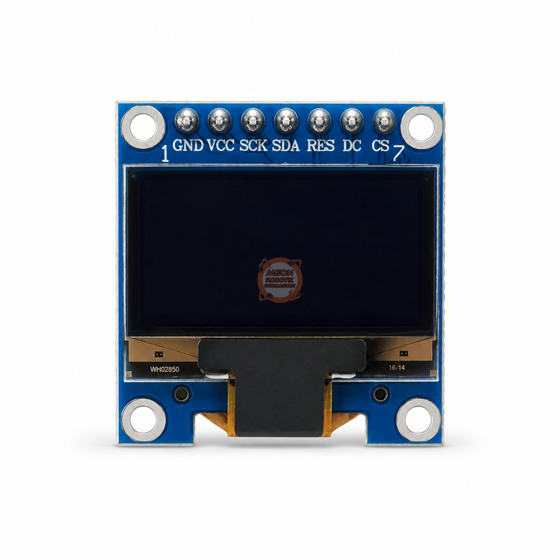 0.96 İnç OLED Ekran 128x64 7 Pin SPI Mavi