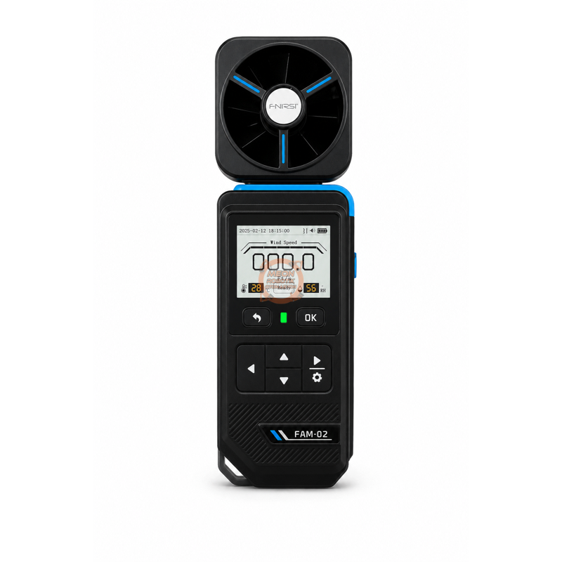 FNIRSI FAM-02 Yüksek Hassasiyetli Rüzgâr Hızı Ölçer Anemometre