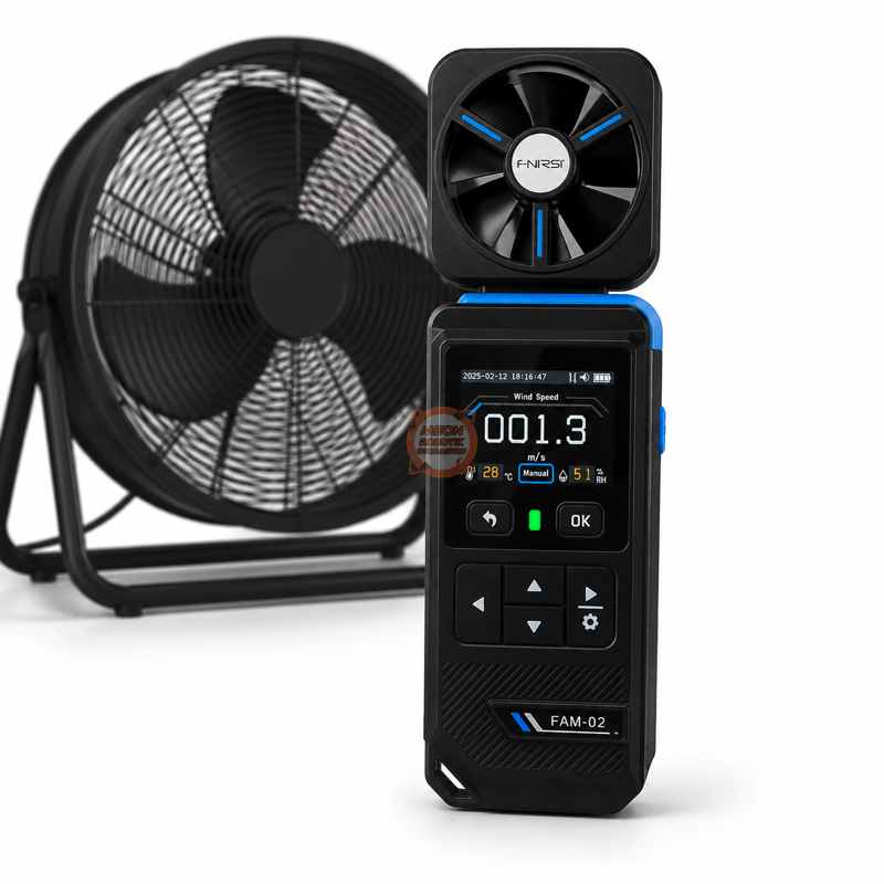 FNIRSI FAM-02 Yüksek Hassasiyetli Rüzgâr Hızı Ölçer Anemometre