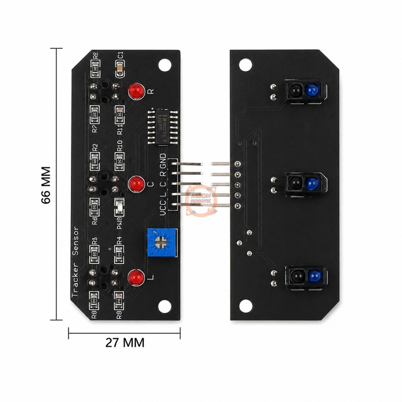 TCRT5000 3 Kanal Kızılötesi Çizgi Sensörü LM339 Ayarlanabilir