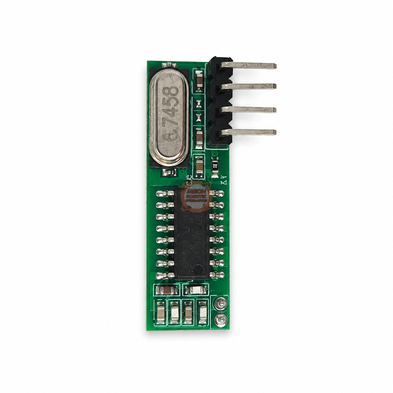 433 MHz Süperheterodin RF Alıcı Modülü ve Helisel Anten Seti – 2 Modül 2 Anten