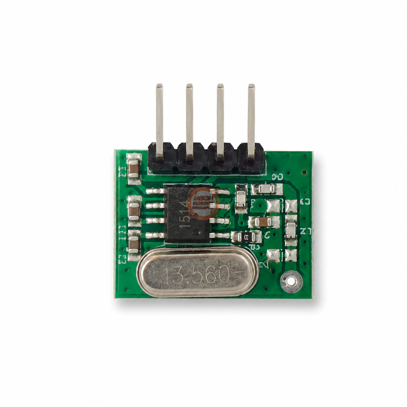 433 MHz Süperheterodin RF Alıcı Modülü ve Helisel Anten Seti – 2 Modül 2 Anten