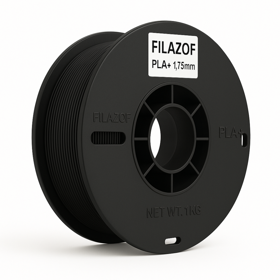 Filazof Siyah Filament PLA+ 1.75mm 1 KG