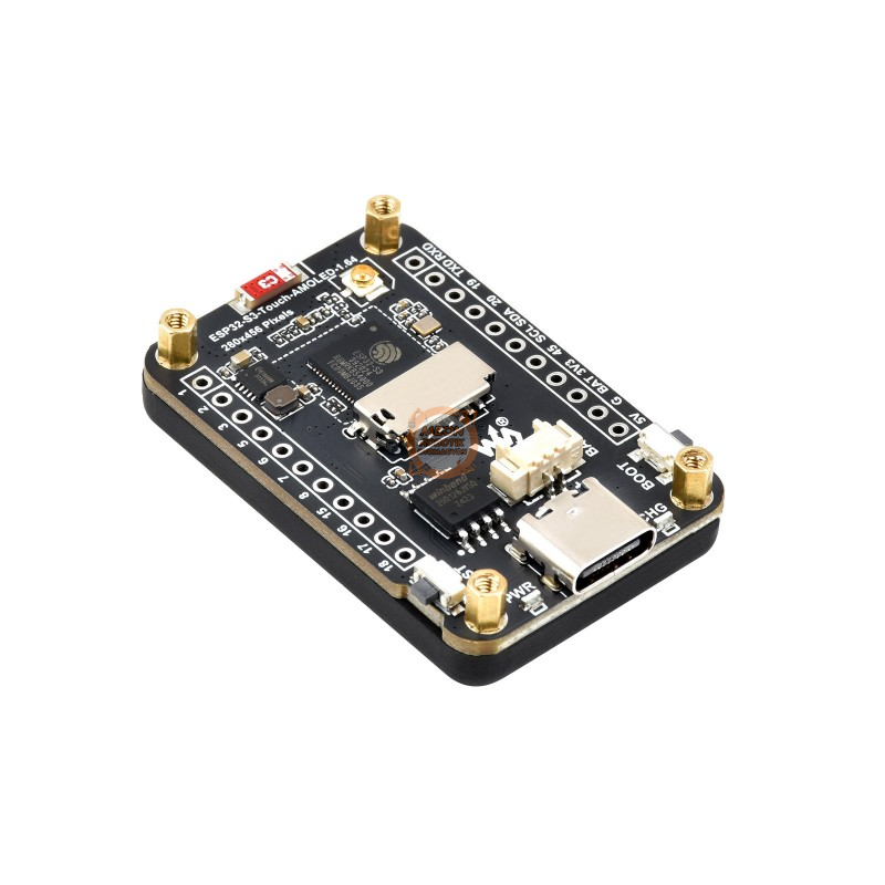 ESP32-S3 1.64″ AMOLED Dokunmatik Ekranlı WiFi ve Bluetooth Geliştirme Kartı Waveshare