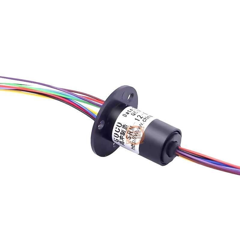 Flanşlı Kapsül Slip Ring-Çap 12mm 12 Kanal 2A