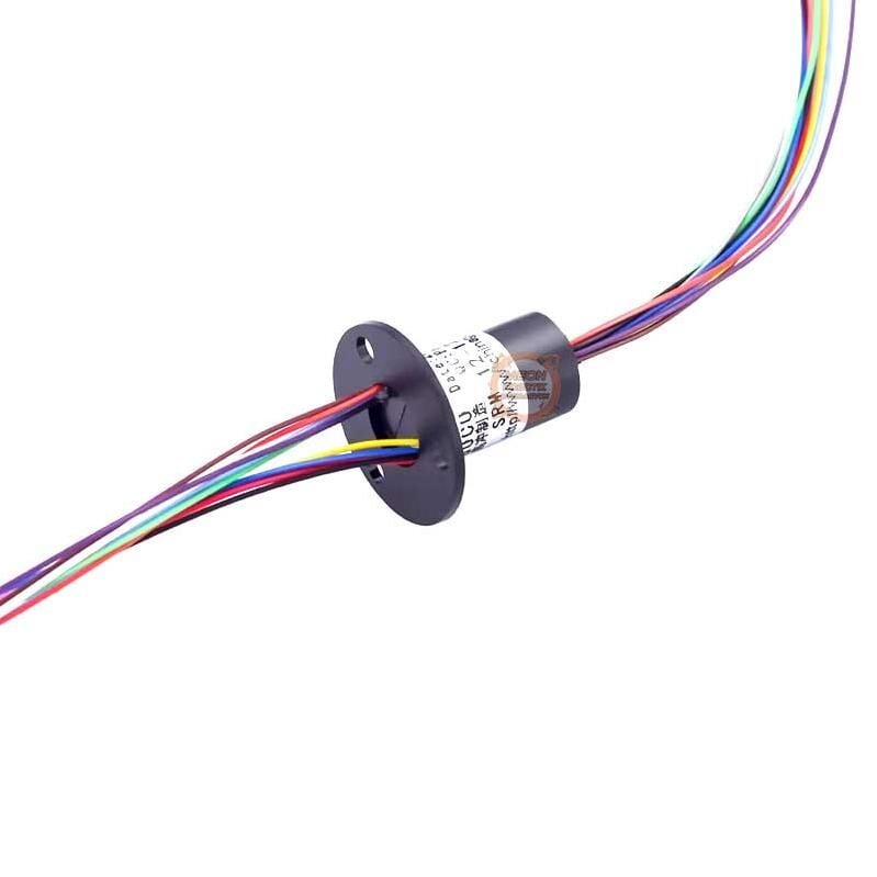 Flanşlı Kapsül Slip Ring-Çap 12mm 12 Kanal 2A