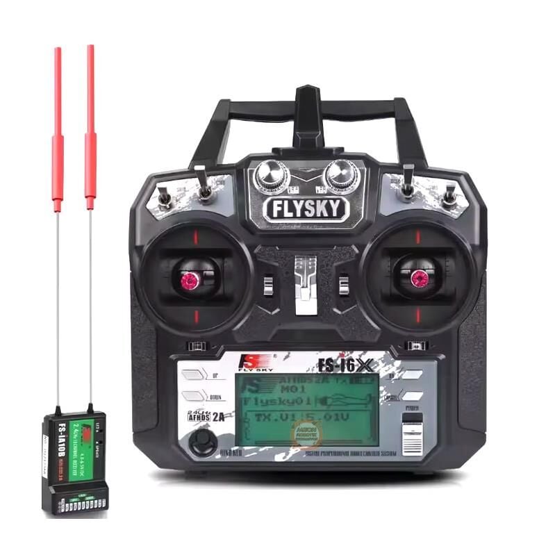Flysky FS-İ6X 2.4GHz 10 Kanal Kumanda ve FS-İA10B Alıcı | RC Uçak Helikopter FPV Yarış Drone