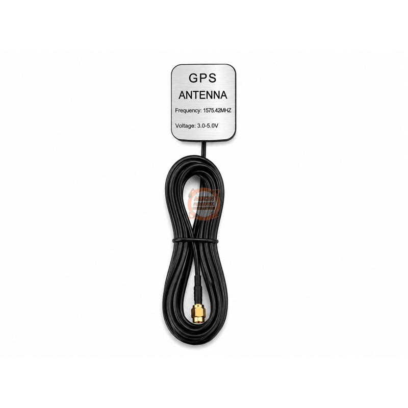 GPS Anteni 1575.42 MHz 3-5 V 3 Metre Kablolu SMA Erkek Manyetik Tabanlı