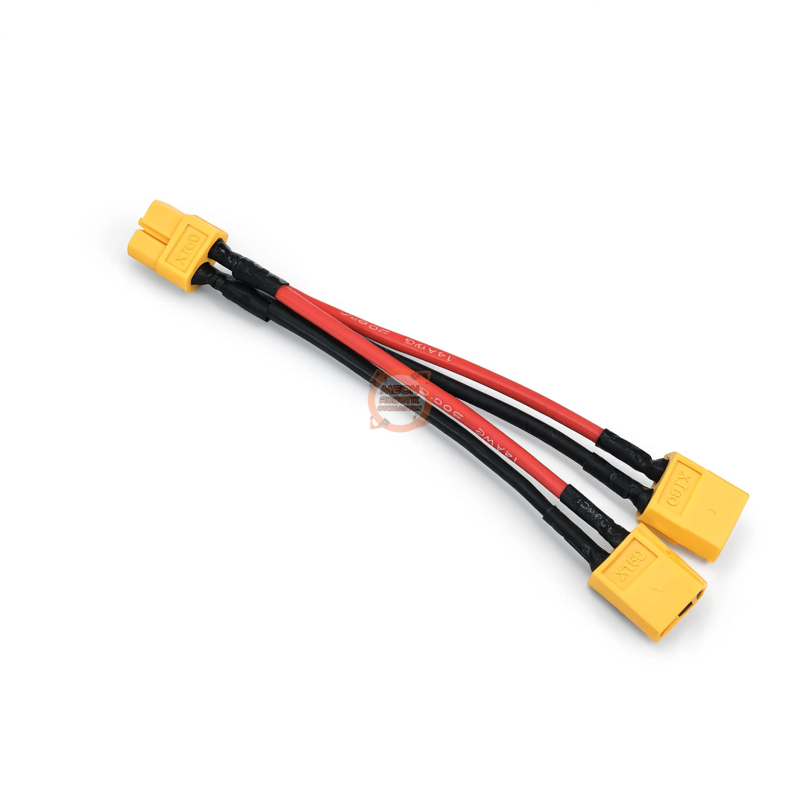 XT60 LiPo Pil Paralel Şarj Kablosu 2 Erkek 1 Dişi