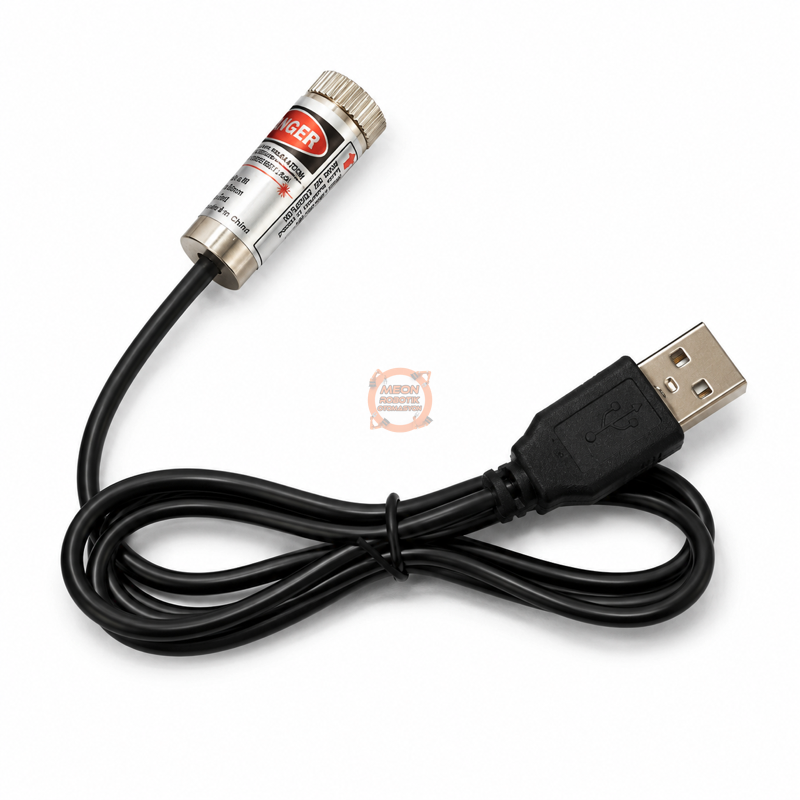 USB Kablolu 5 mW 650 nm Çizgi Lazer Modülü CHT1230