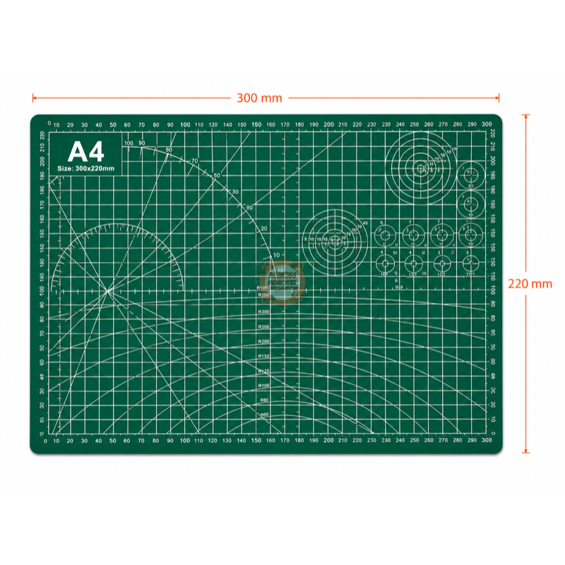 Kesim Matı A4 300x220 mm PVC Ölçülü Hobi ve Maket Çalışmaları