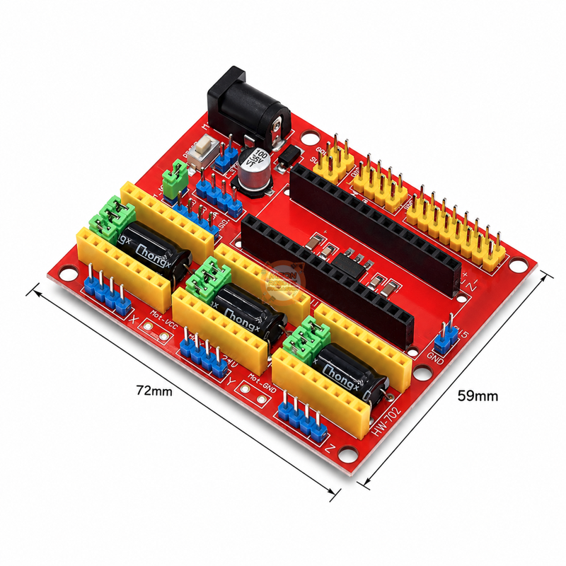 Arduino Nano CNC Shield V4 A4988 Uyumlu 3 Eksen CNC Kontrol Kartı
