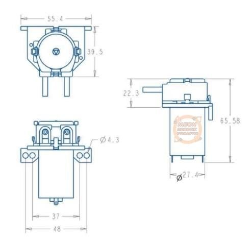 G328 12V Peristaltik Sıvı Dozaj Pompası