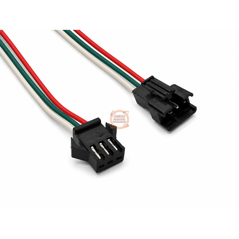 JST Konnektör 3 Pin SM Kablolu Erkek Dişi Takım 15 cm Elektronik Bağlantı Kablosu