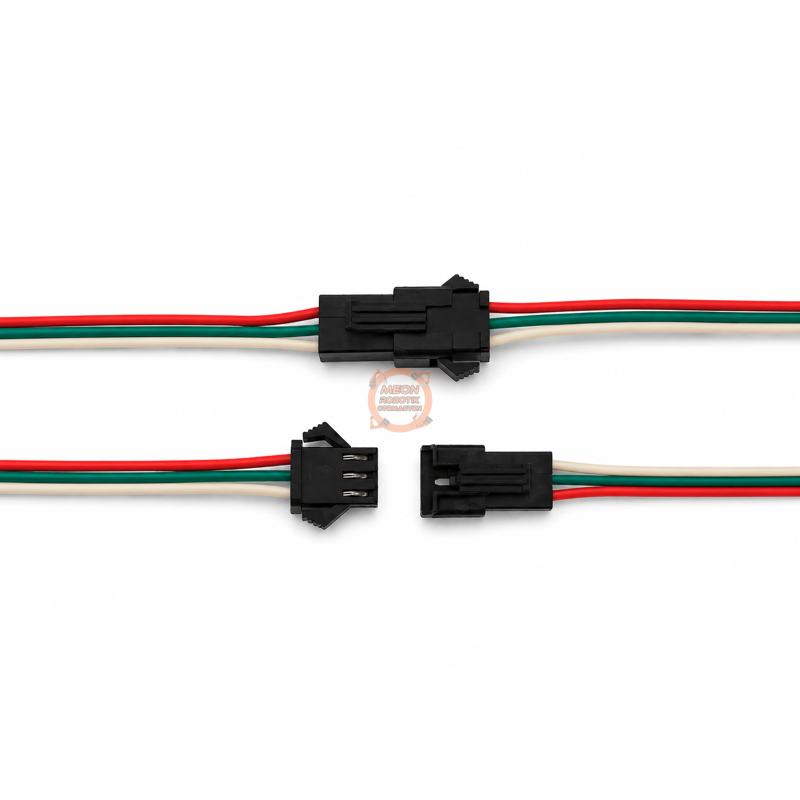 JST Konnektör 3 Pin SM Kablolu Erkek Dişi Takım 15 cm Elektronik Bağlantı Kablosu