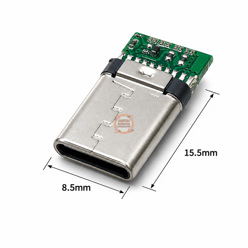 USB Type-C Erkek PCB Lehimlenebilir Soket 4 Pin