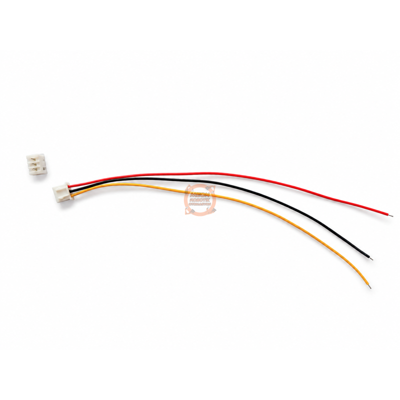 JST-XH Konnektör 3 Pin 2.54mm 26AWG 20cm – Dişi Kablo ve Erkek PCB Soket Seti