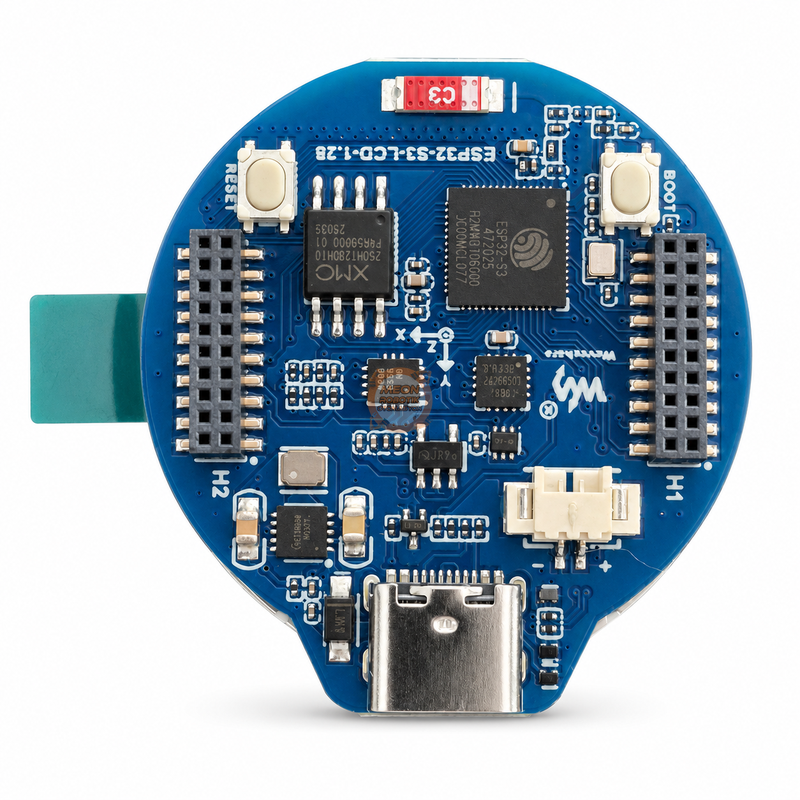 Waveshare ESP32-S3-LCD-1.28 Yuvarlak IPS LCD WiFi Bluetooth Geliştirme Kartı 1.28 İnç - SKU 26541