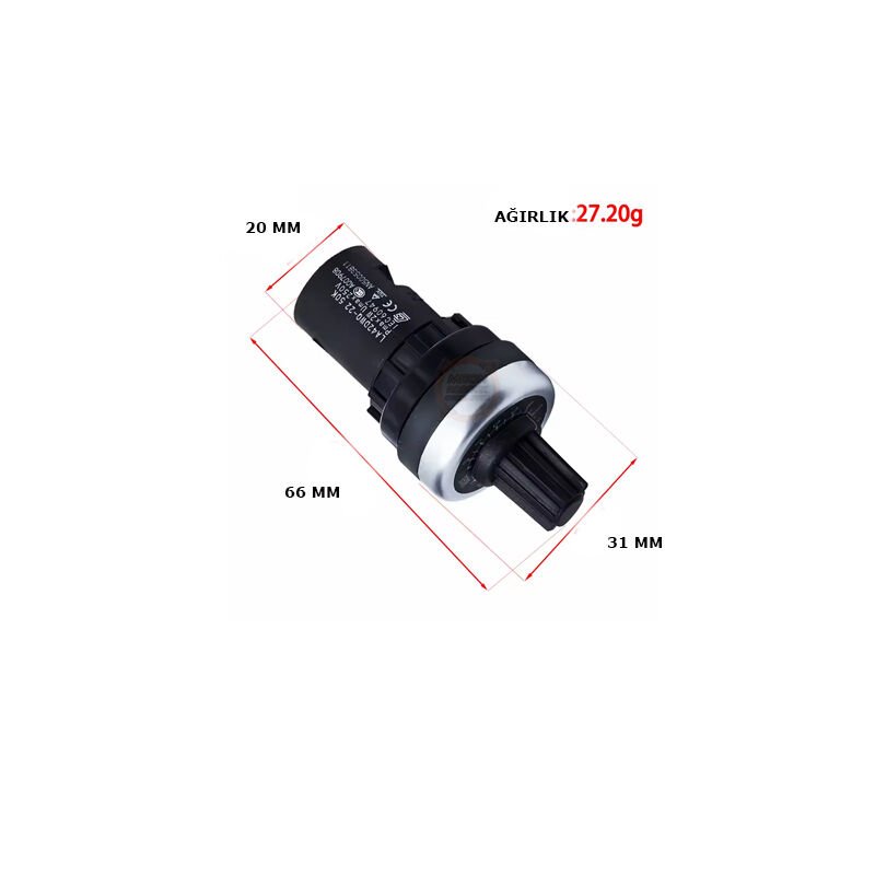 10K 22mm Potansiyometre Tek Turlu