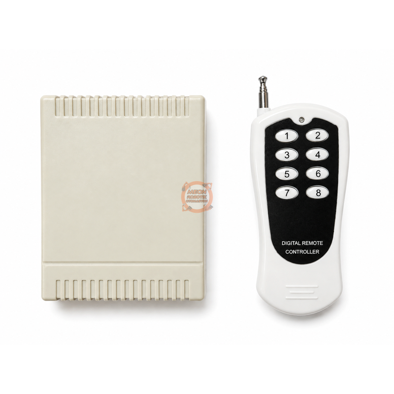 8 Kanal 433 MHz Kablosuz RF Alıcı Modülü DC 12V – Kutulu Kumandalı