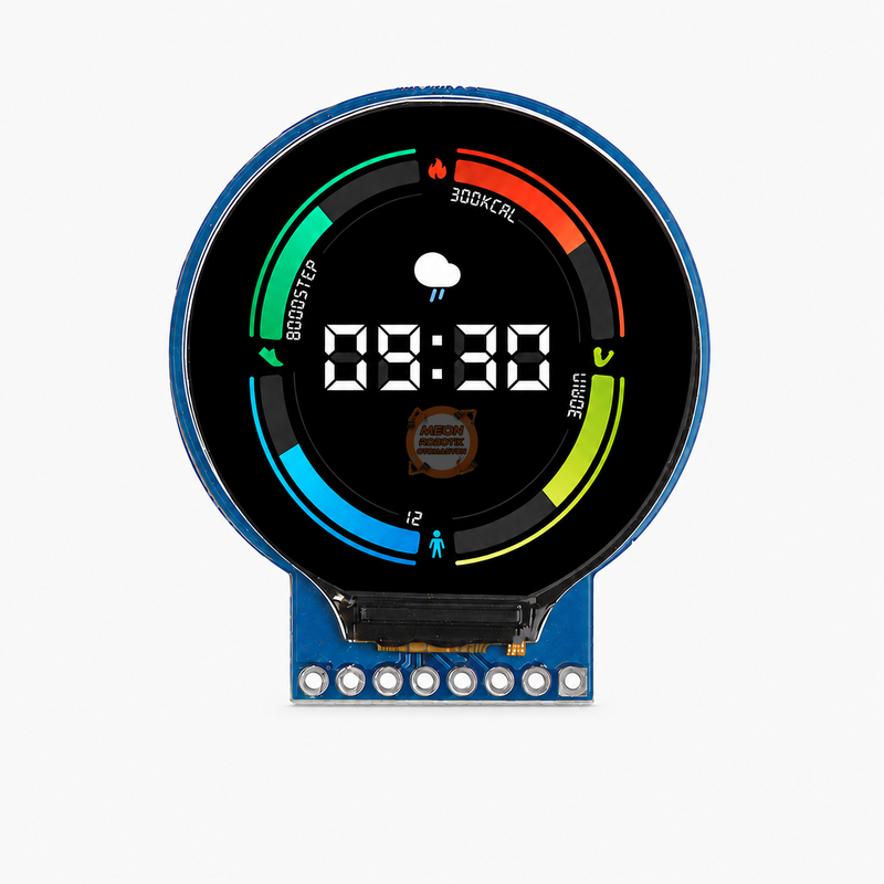 ESP8266 ESP-12S 1.28 İnç Yuvarlak TFT LCD WiFi Geliştirme Kartı - ESP Round LCD V1.0