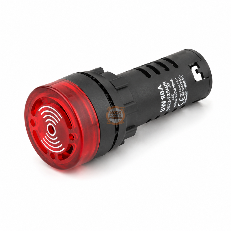 AD22-22MR 22mm Işıklı Buzzer 24V DC