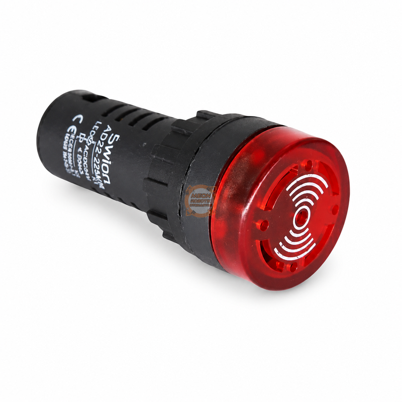 AD22-22MR 22mm Işıklı Buzzer 24V DC