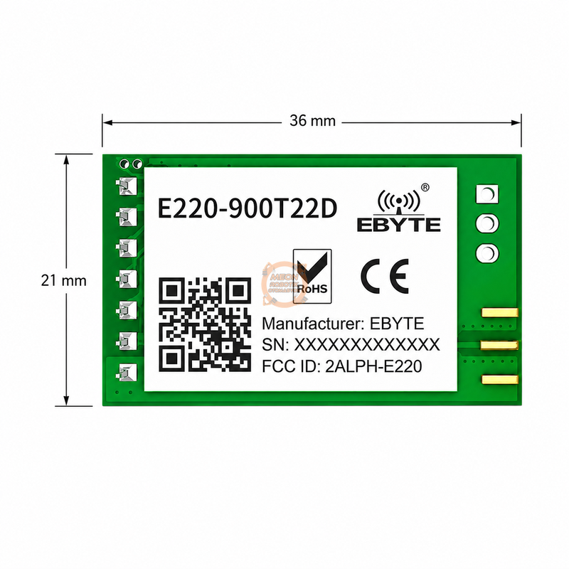 Ebyte E220-900T22D 868/915 MHz 22 dBm UART Kablosuz LoRa Modülü - 5 km