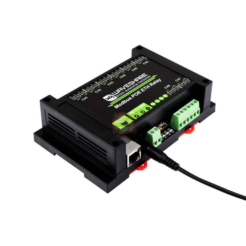 8 Kanallı Ethernet Röle Modülü - Modbus RTU/Modbus TCP Protokolü- PoE Ethernet Port