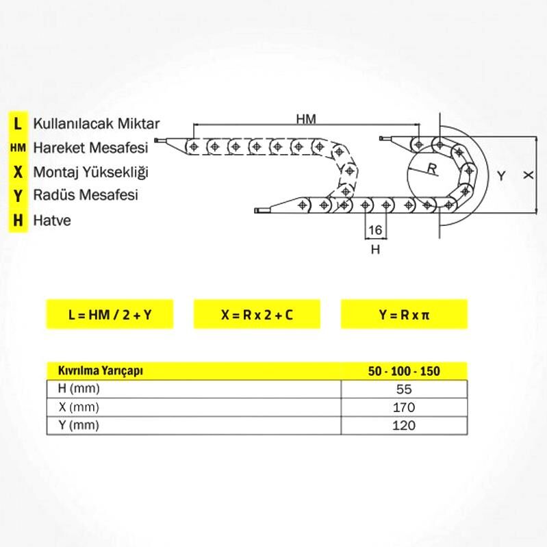 Hareketli Kablo Kanalı 60X200-Ekonomik