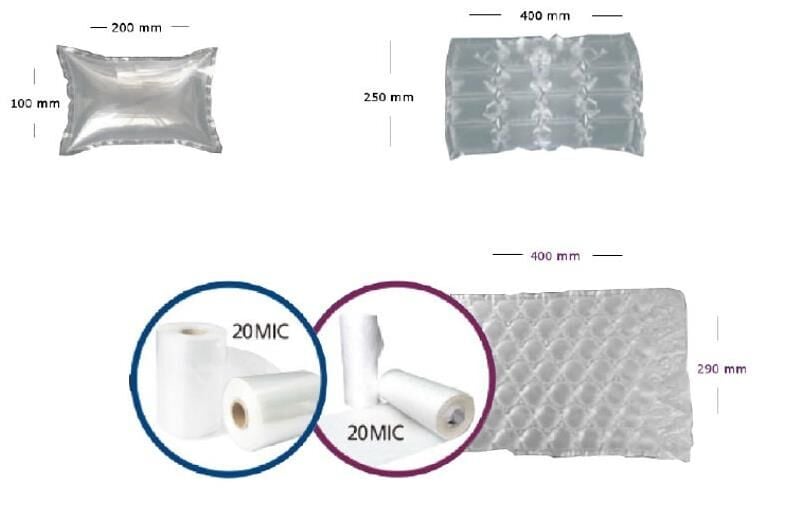 Hava Yastığı Koruyucu Ambalaj Rulosu 20x10 cm - 300 mt