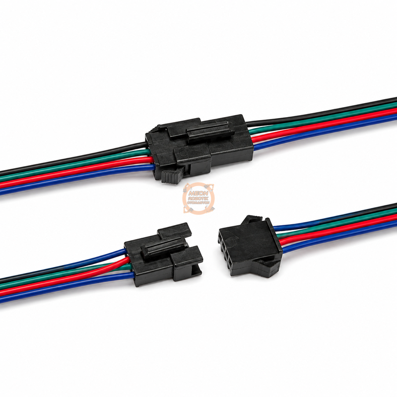 IC-261J-4 4 Pin JST SM Kablolu Konnektör Seti 15 cm Dişi-Erkek