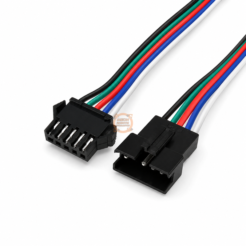 IC-261J-5 5 Pin JST SM Kablolu Konnektör Seti 15 cm Dişi-Erkek