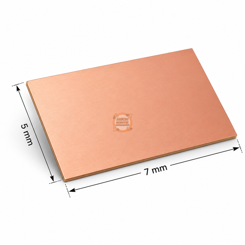 5x7 cm Tek Yüzlü Bakır Plaket - FR4 (Epoksi)