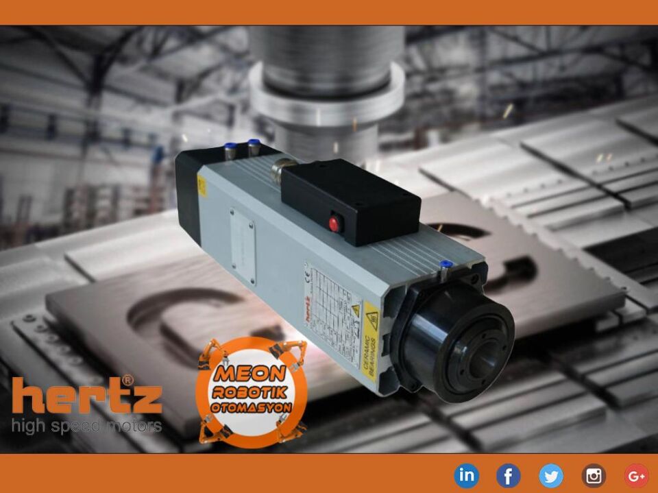 Hs315 2.4 Kw S24000 220V İso30 Takım Değiştirmeli Hertz Spindle Motor