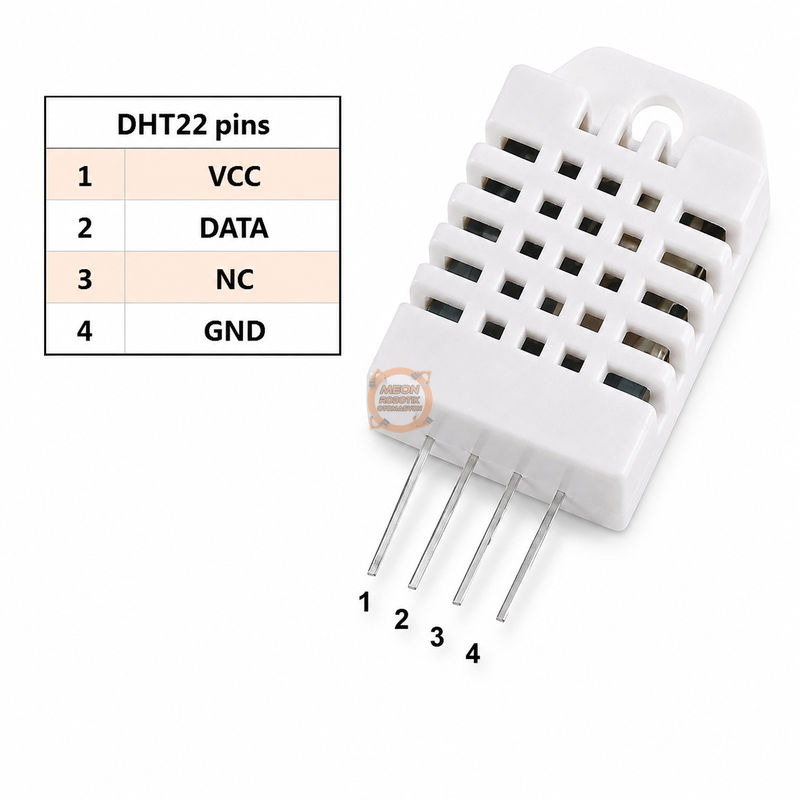 DHT22 Sensör Dijital Sıcaklık ve Nem Sensörü 4 Pin
