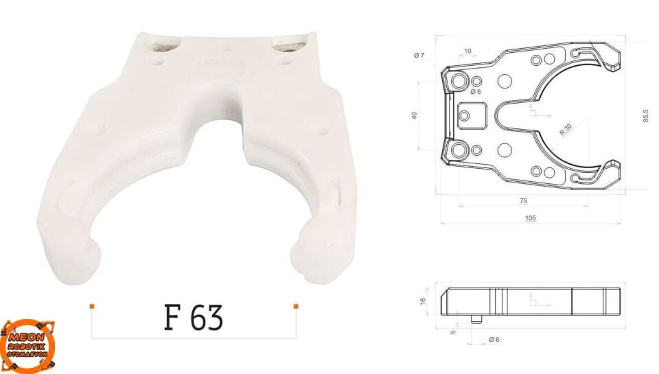 Hsk F63 Magazin Takım Tutucu Çatalı