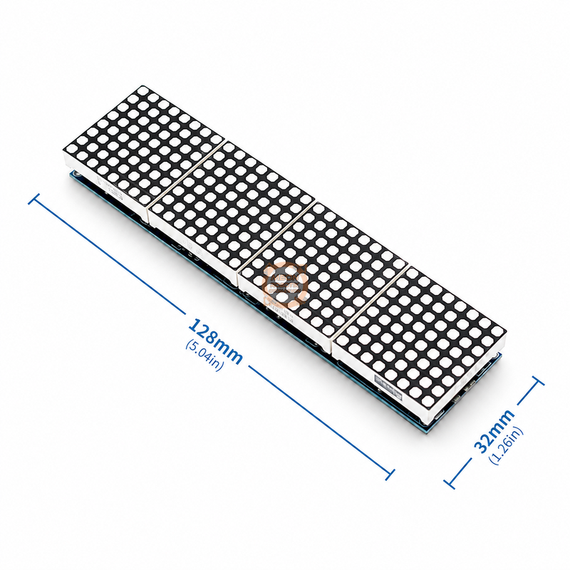 MAX7219 4lü Dot Matrix Modül 64 Nokta LED Ekran 5V 8x8 Matris