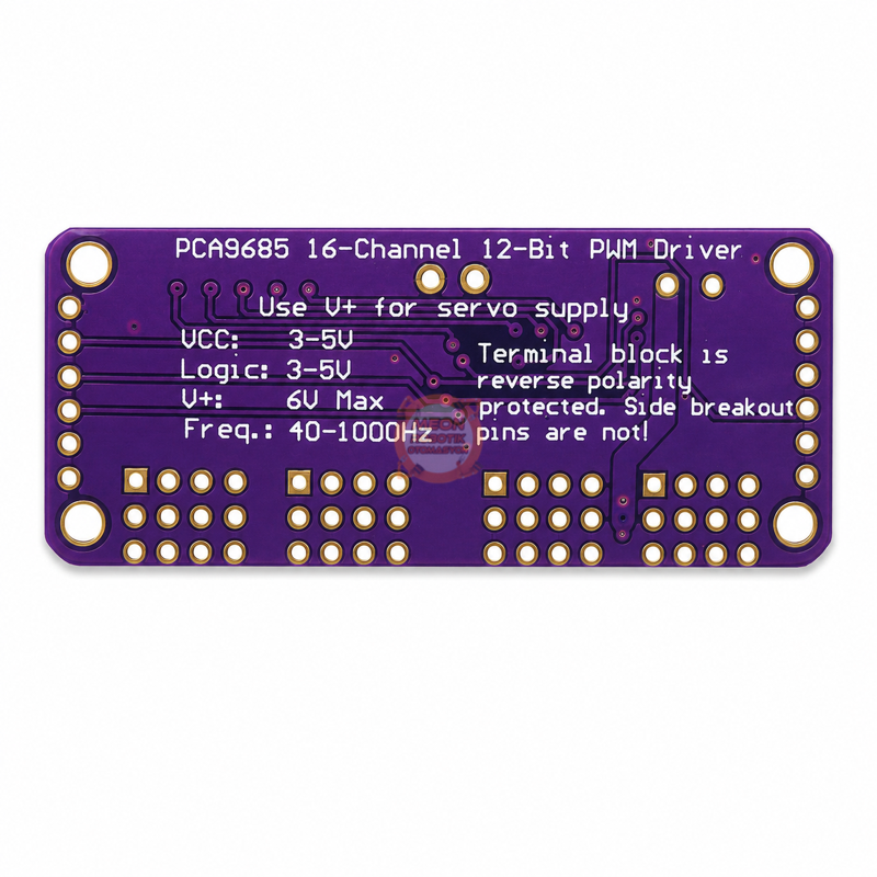 PCA9685 16 Kanallı PWM Servo Sürücü Kartı – I2C 12 Bit