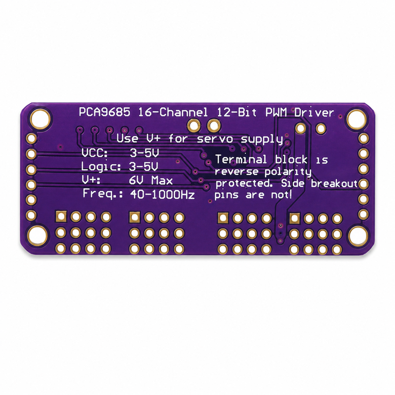PCA9685 16 Kanallı PWM Servo Sürücü Kartı – I2C 12 Bit
