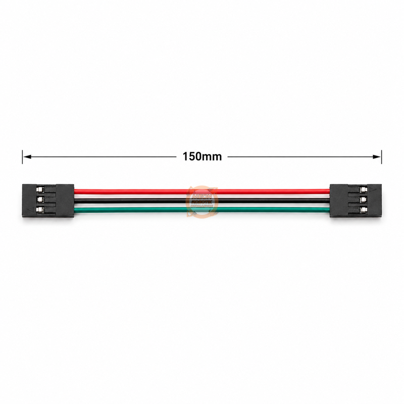 Dişi-Dişi 3 Pin 2.54 mm 150 mm Dupont Kablo