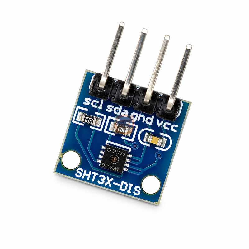 SHT30 Sıcaklık ve Nem Sensörü Modülü I2C 12×12 mm