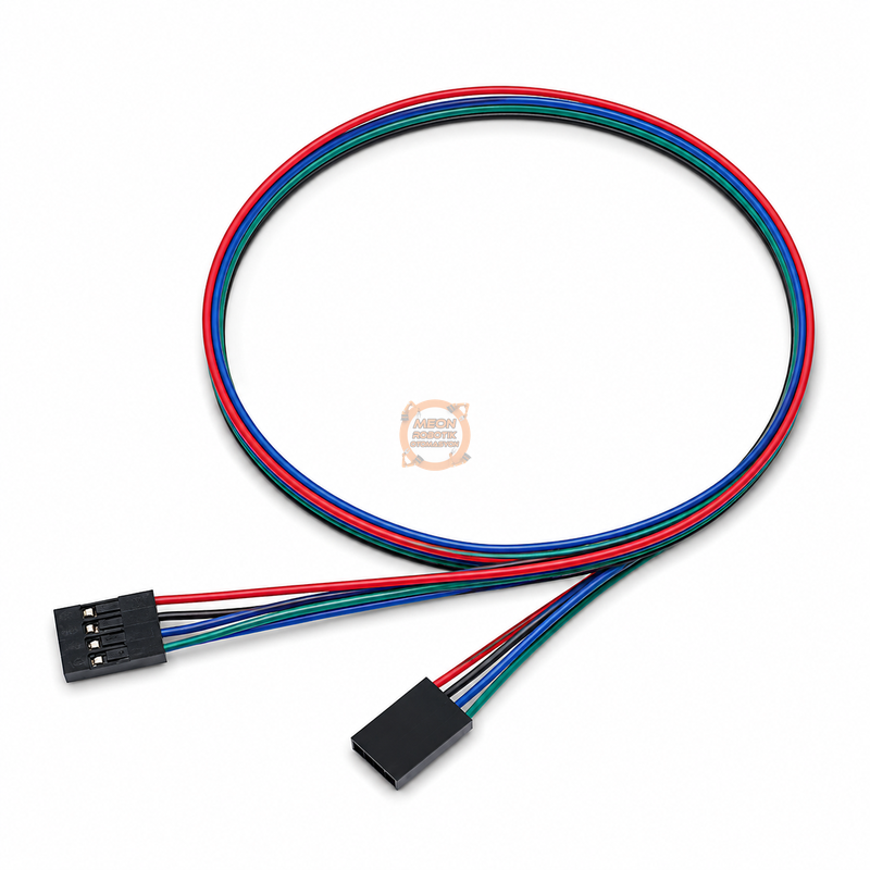 Dupont Kablo 4 Pin 2.54 mm Dişi-Dişi 300 mm