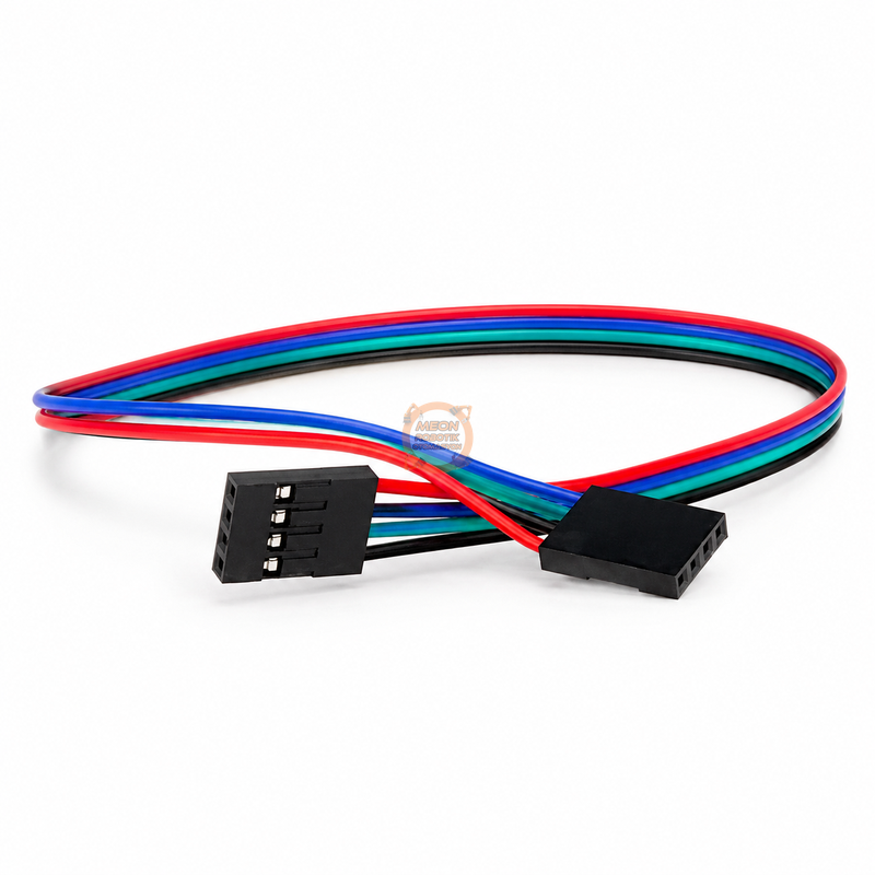 Dupont Kablo 4 Pin 2.54 mm Dişi-Dişi 300 mm
