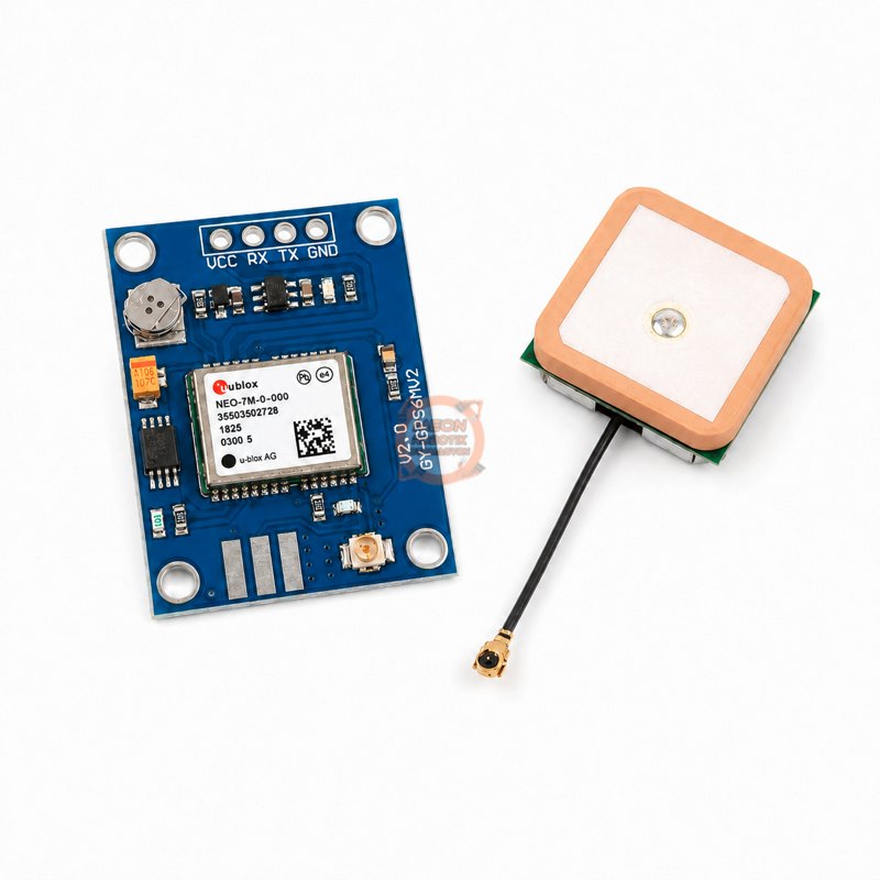 NEO-7M GPS Modülü EEPROM'lu 56 Kanal Antenli - Ublox