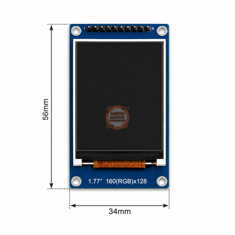 1.77 İnç TFT LCD Ekran 128x160 - SPI ST7735 Modülü