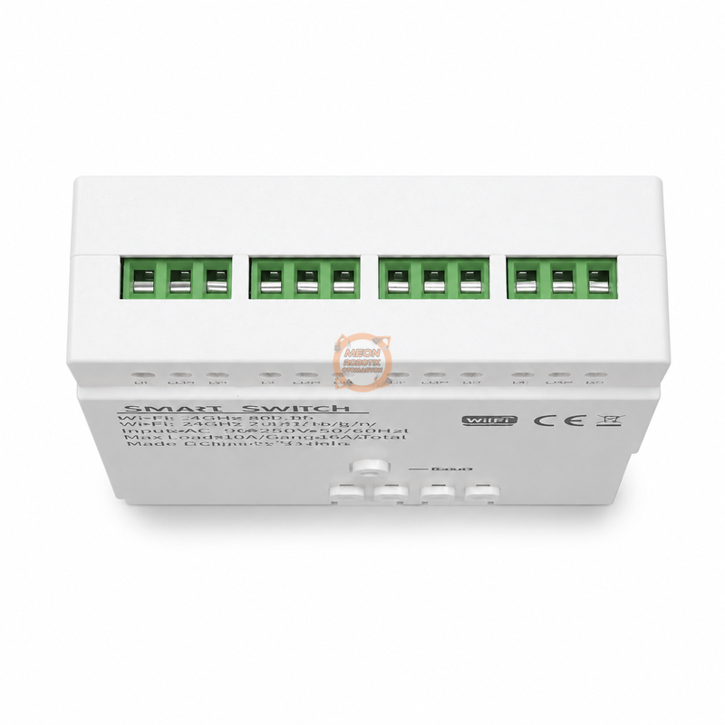 Tuya 4 Kanal WiFi + RF433 Kumandalı Kuru Kontak Akıllı Röle - AC/DC 7-32V, 5V USB, Kutulu