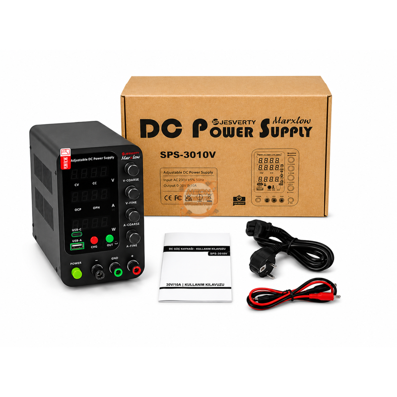 SPS-3010V 0-30V 10A 300W Ayarlı DC Güç Kaynağı - Jesverty Marxlow
