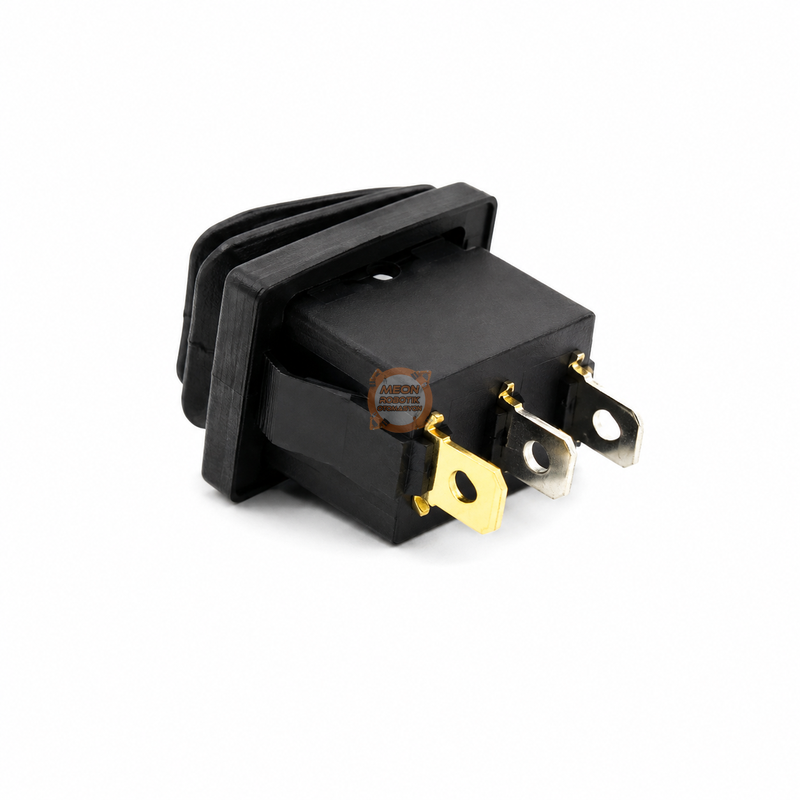 IC-118W Mini Işıklı Körüklü Anahtar 3 Pin Kırmızı