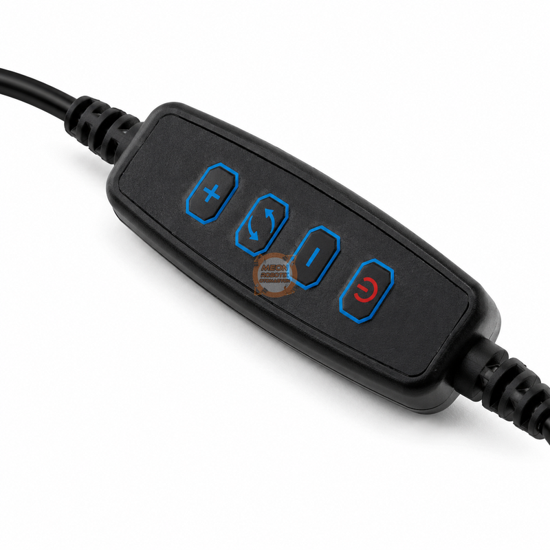 USB Dimmer Arapuar Kablosu 5V 2 Metre 4 Tuşlu Siyah